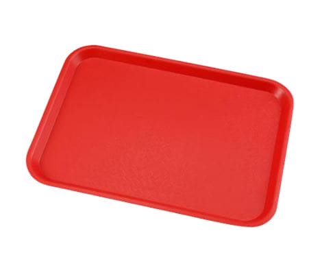 Serveringsbakke til fastfood – slidstærk og let plastbakke ideel til kantiner, caféer og selvbetjening.