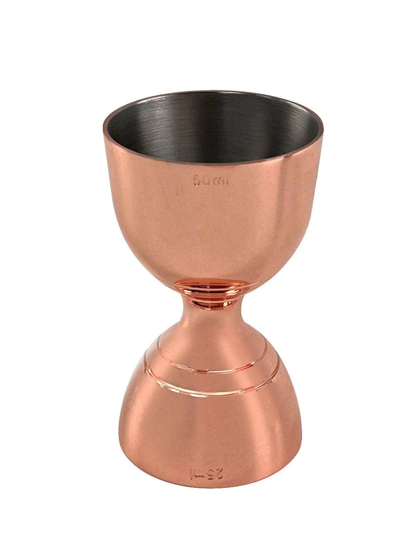 Bell jigger kobberbelagt – præcisionsmåler til cocktails med stilfuldt desig