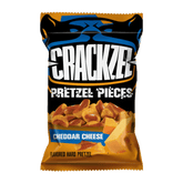 Crackzel Cheddar Cheese – sprød bagt snack med cremet og fyldig smag af cheddarost, ideel til barservering og tapas.