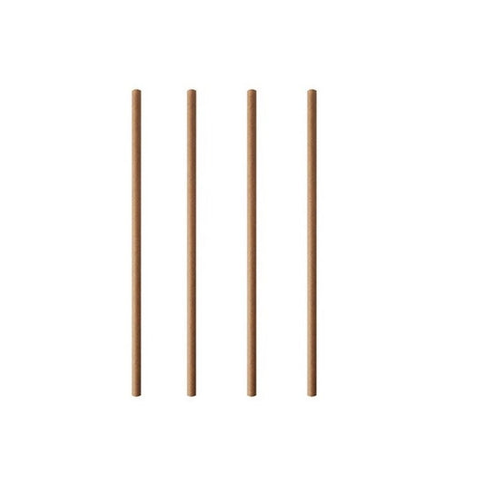 Papirsugerør Kraft 100 stk.