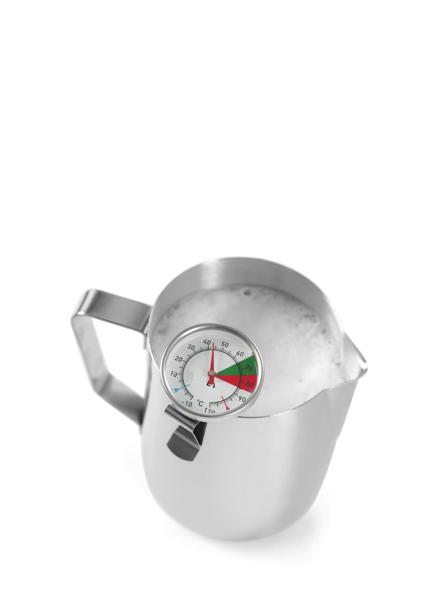 Ein Milchthermometer für präzises Aufschäumen und Erwärmen von Milch