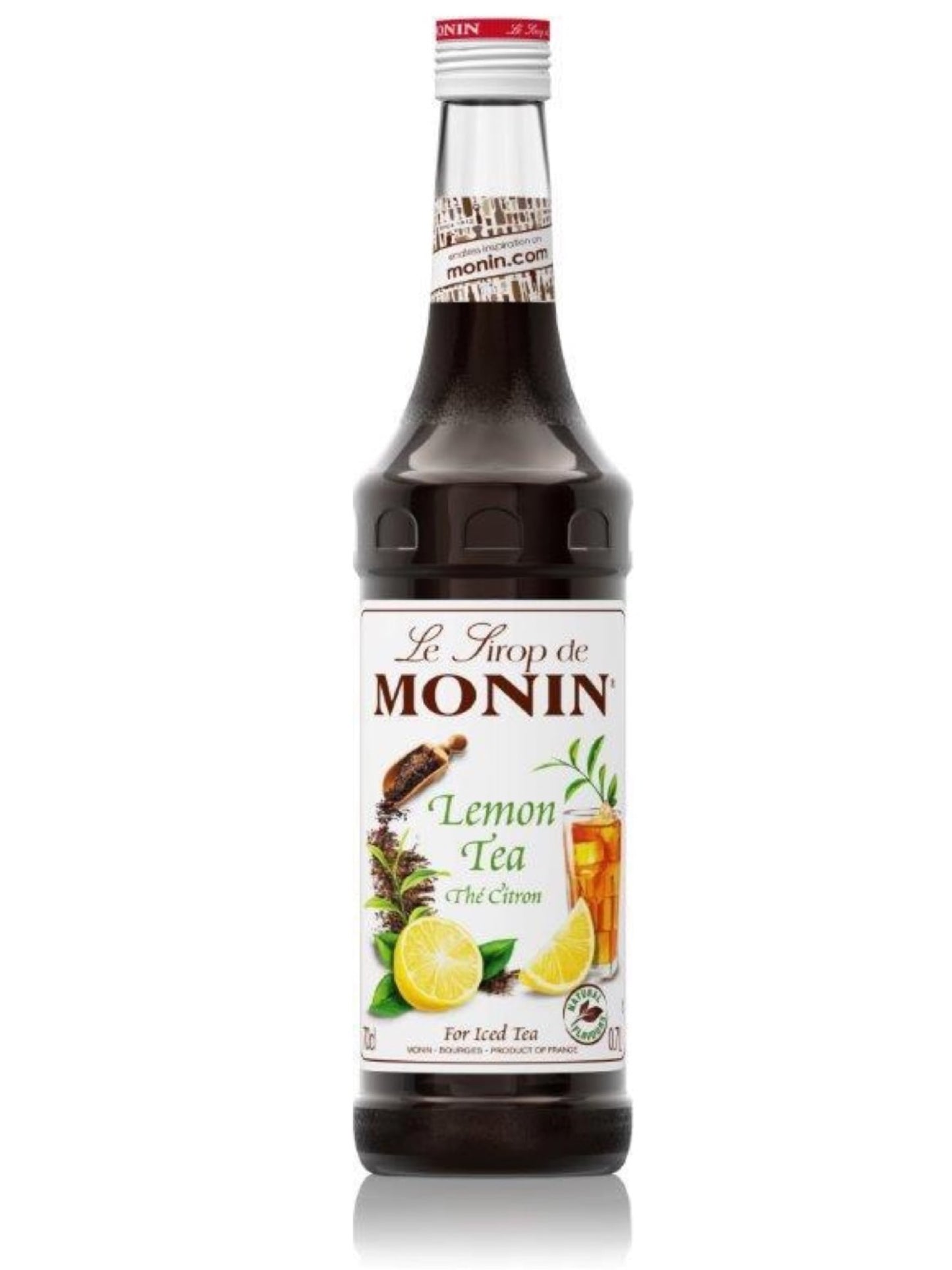 Frisk dine is teer op med Monin Lemon Ice Tea Sirup og tilføj en forfriskende citronsmag