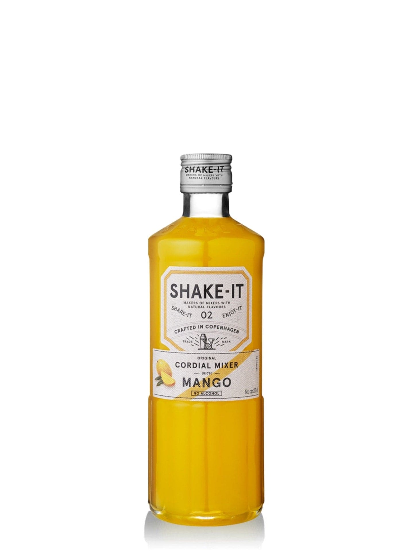 Her er fem alternativer til alt-tekstbeskrivelser på dansk, tysk og engelsk: Dansk: Shake it Mango - en lækker sirup til at tilføje en forfriskende mangosmag til dine cocktails.