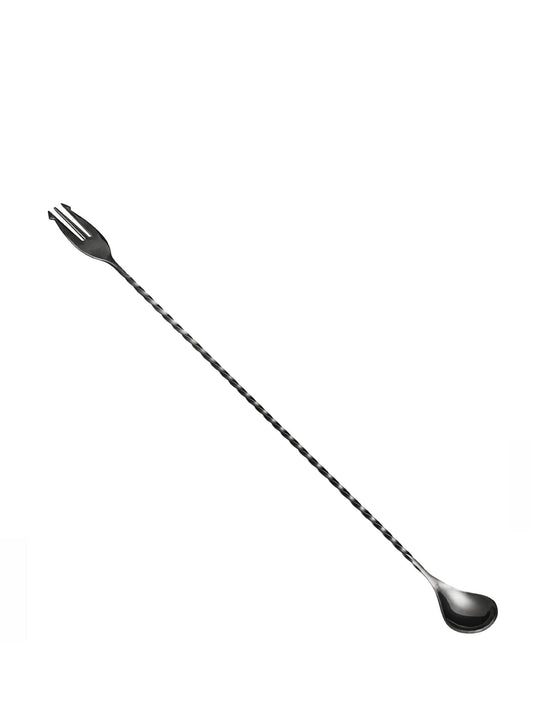 40 cm barske med snoet skaft og gaffel til professionel cocktailbar