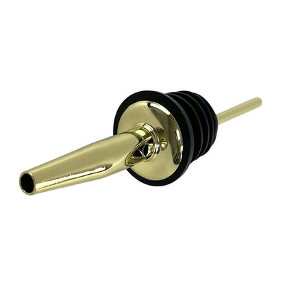 Skænkeprop i rustfrit stål med guldfinish – præcis og stilfuld hældning til flasker.