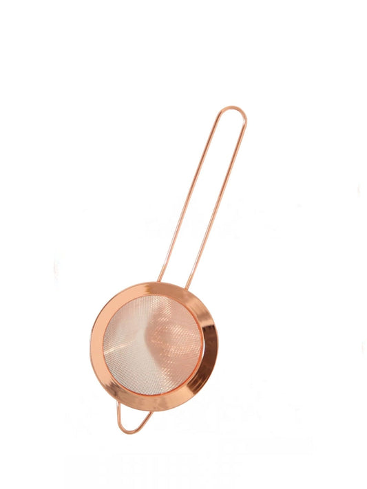 Guldfarvet fine strainer til præcis filtrering af drinks.