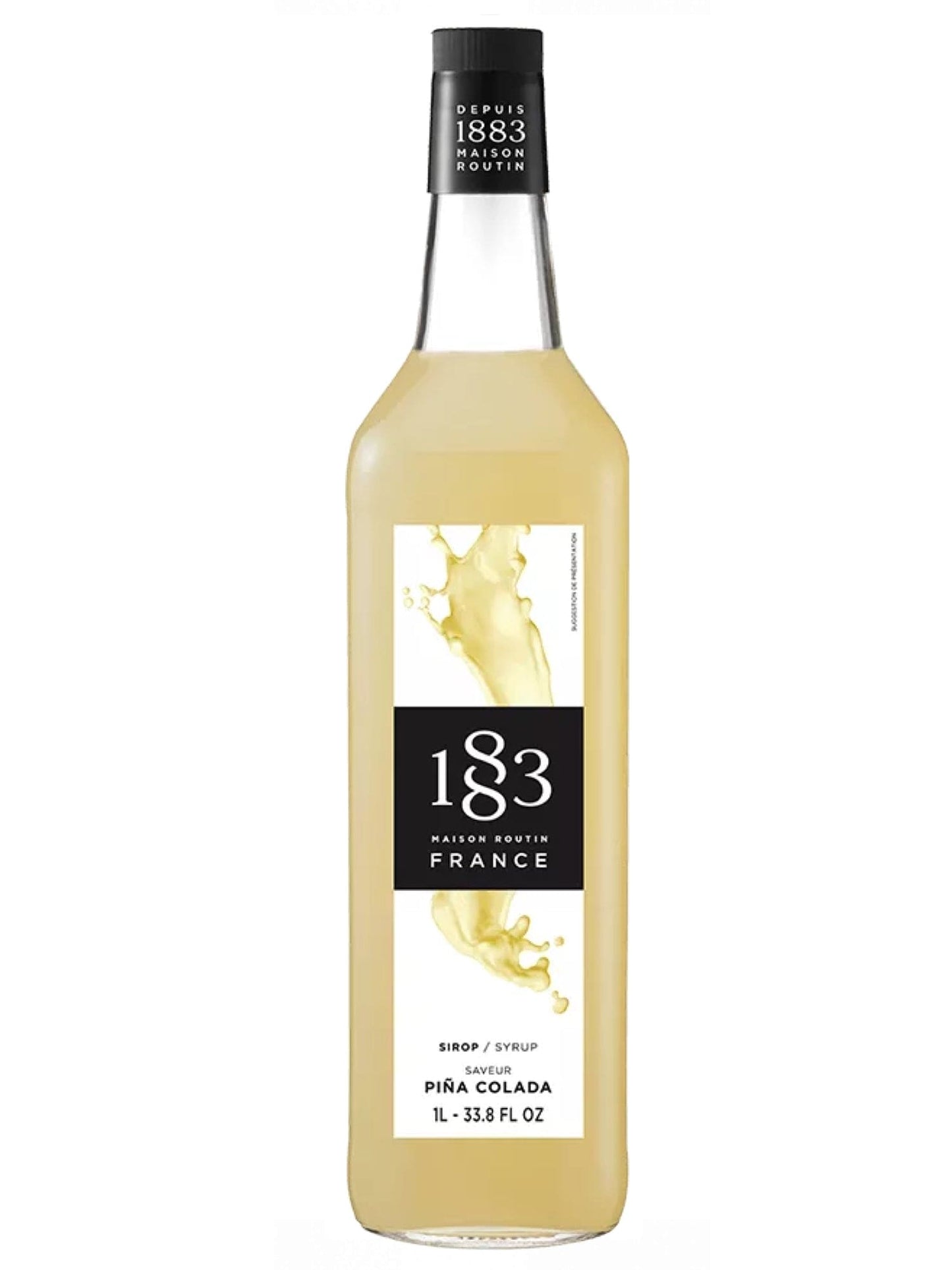1883 Piña Colada Sirup – tropisk sirup med smag af ananas og kokos, perfekt til cocktails, mocktails og desserter.