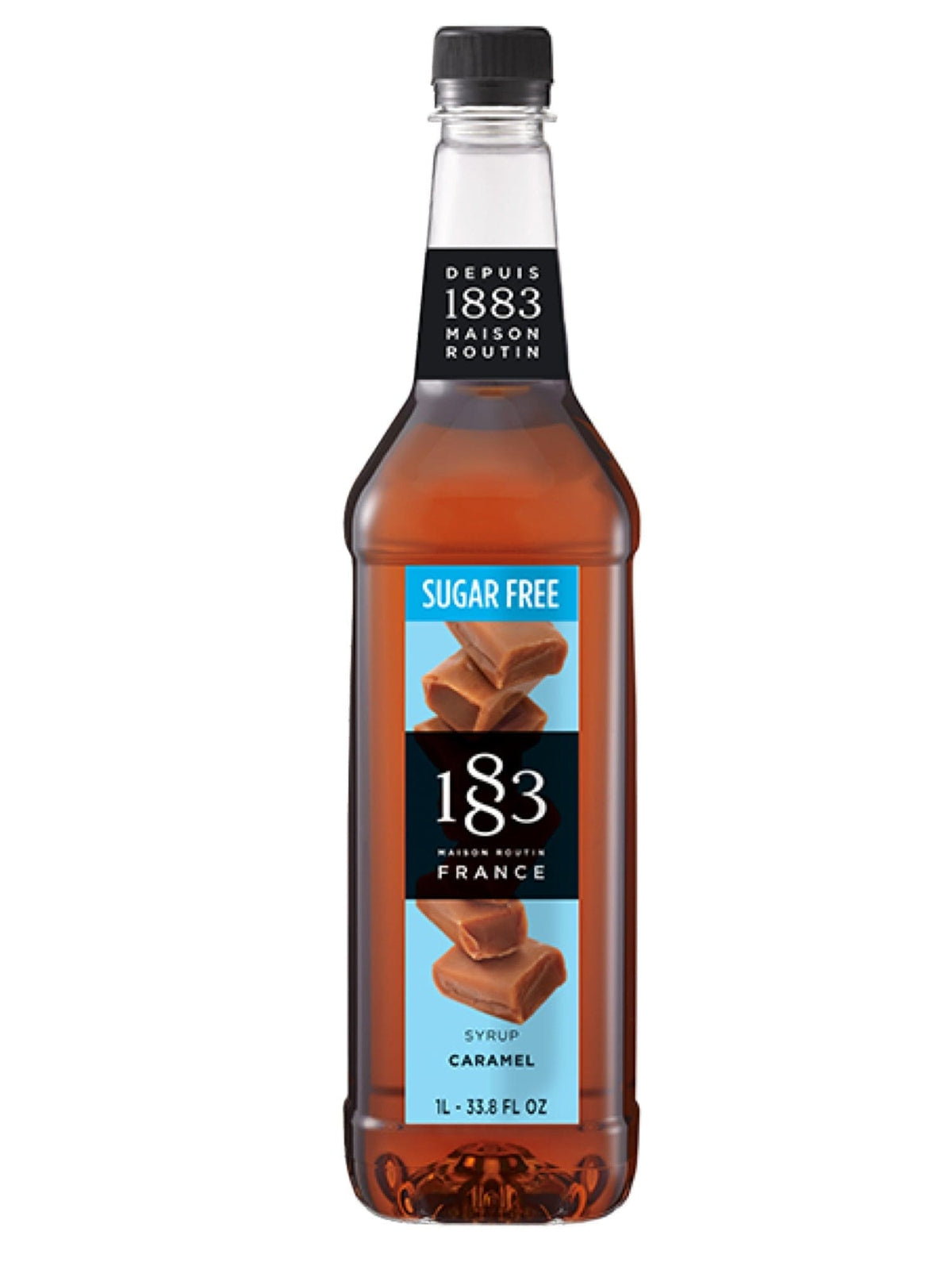 1883 Karamelsukkerfri sirup – intens karamelsmag uden tilsat sukker, perfekt til at skabe søde og velsmagende drinks med en rund og varm smag