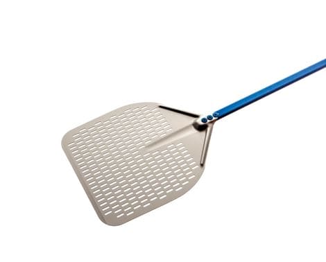 Pizzaspade Perforeret Azzura med blåt håndtag