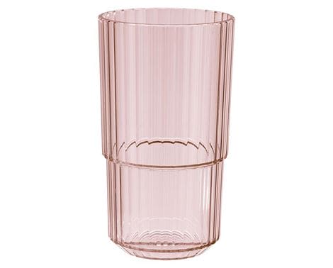 Drikkeglas Linea - 48.0 Stk. i blød rosa nuance