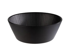 Sort serveringsskål fra Nero-serien – moderne design i slidstærkt materiale, perfekt til både buffet og a la carte servering.