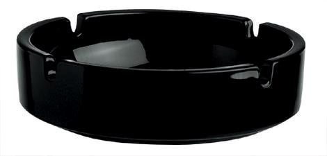 Ashtray black 10.7 cm - 4x6 PCS