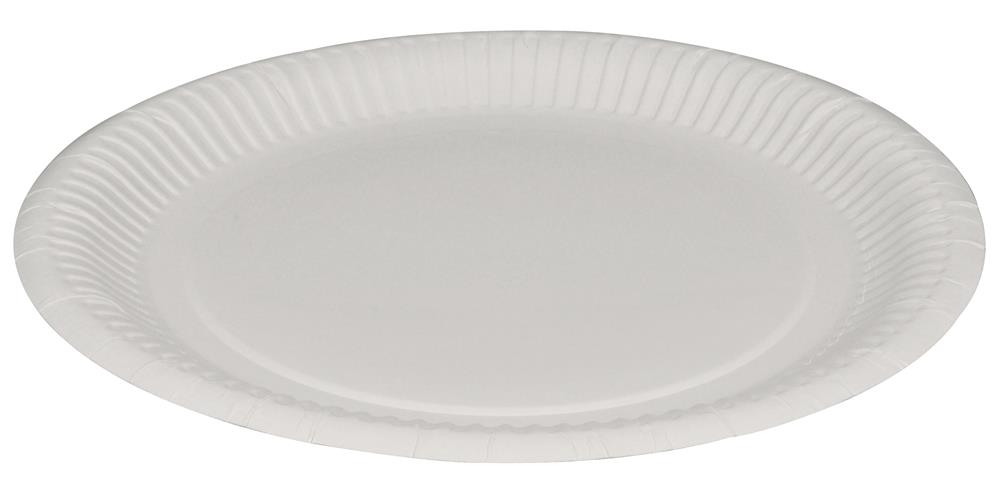 Paper Plates Ø22.5 cm White - 5x100 PCS