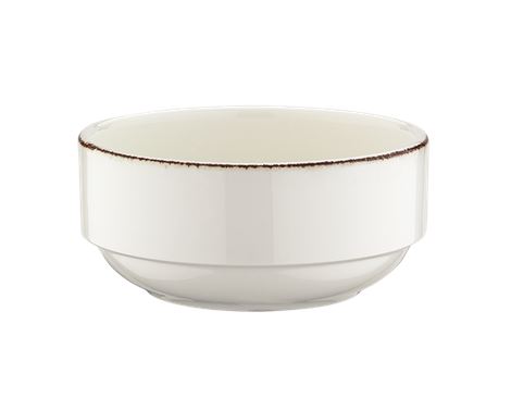 Bowl with Brown Rim Retro