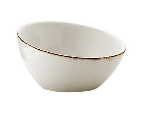 Bowl with Brown Rim Retro