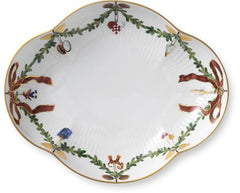 Star Ribbed Christmas Dish