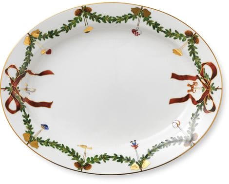 Star Fluted Christmas Dish