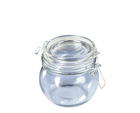 Patentglas Fido fra Bormioli Rocco – et klassisk sylteglas med tætsluttende låg, ideelt til konservering og opbevaring af hjemmelavede syltetøj, pickles og andre fødevarer.