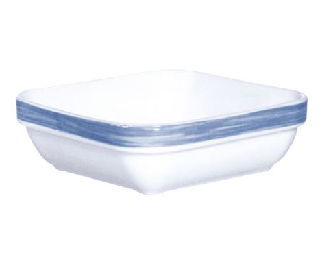 Flad Brush skål fra Arcoroc – en elegant flad skål i opalglas med penselstrøg-design, ideel til servering af forretter, desserter eller småretter.