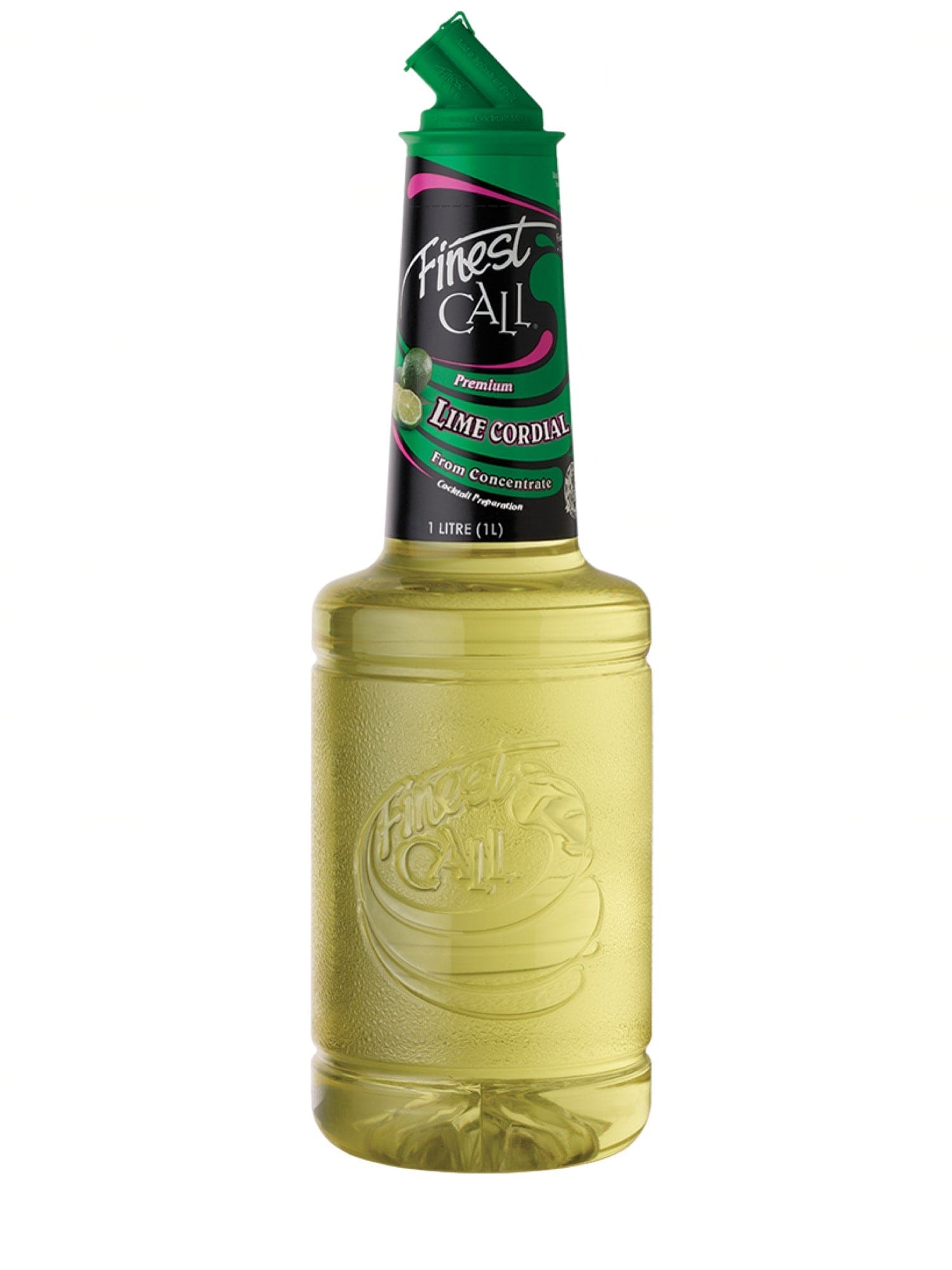 Finest Call Lime Cordial – frisk og syrlig limecordial, ideel til at skabe lækre cocktails og forfriskende drinks