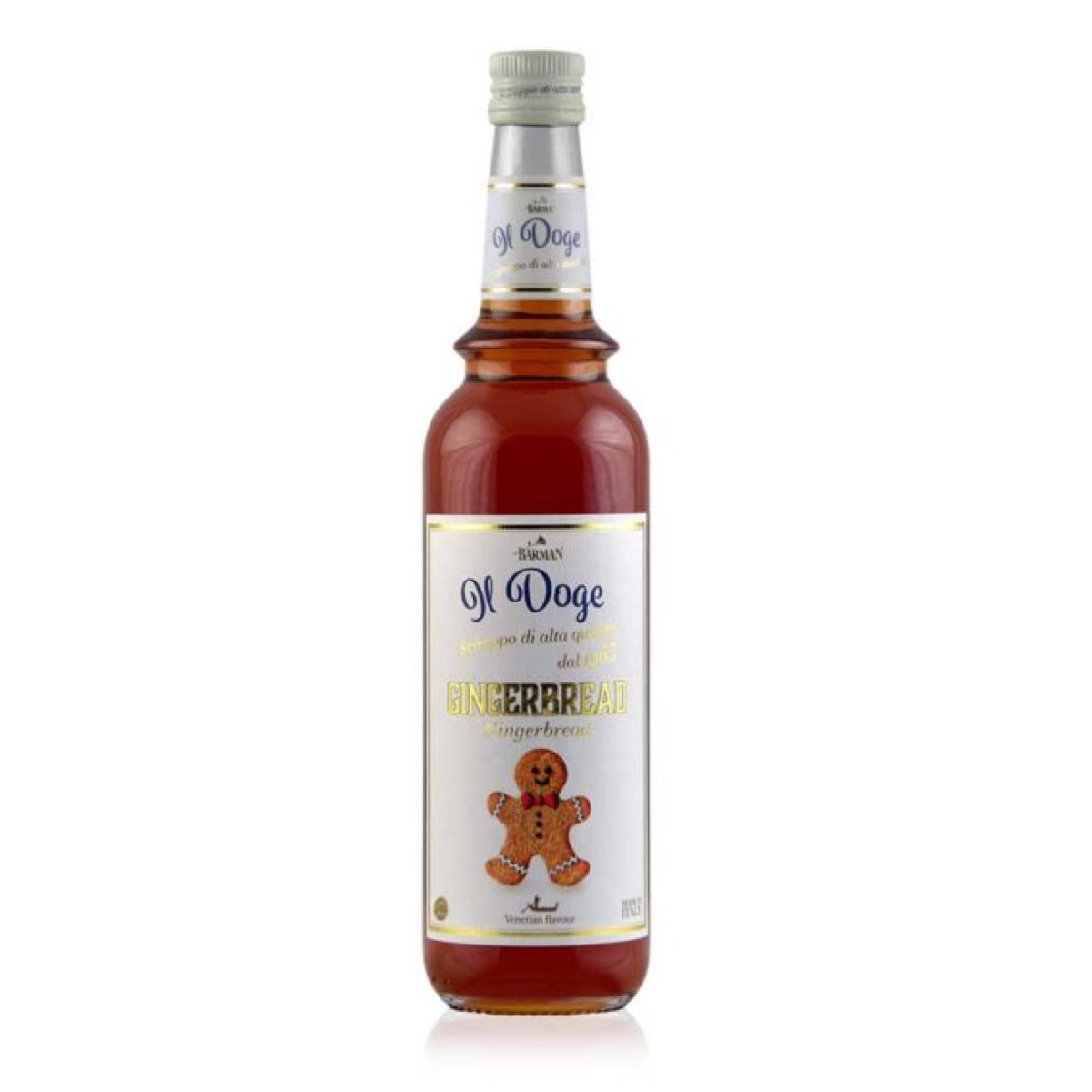 Il Doge Gingerbread sirup i flaske til kaffe, latte og julecocktails