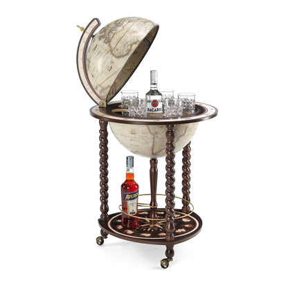 Klassisk Globusbar Explora – en elegant og funktionel globusbar, der giver et sofistikeret touch til hjemmet eller baren. Perfekt til opbevaring og præsentation af spiritusflasker