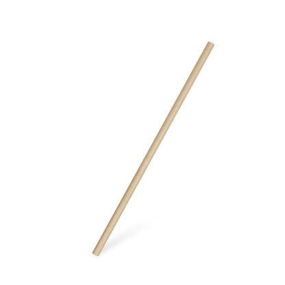 Kraft Papirsugerør 6 mm x 20 cm – Bionedbrydelige Sugerør (100 stk.)