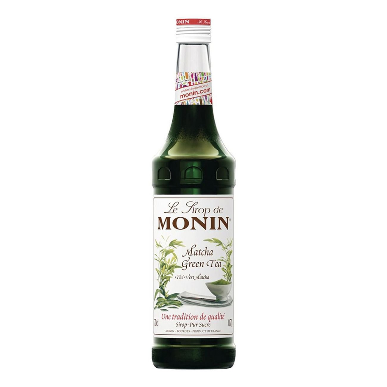 Monin Matcha Green Tea Sirup – aromatisk og forfriskende sirup med matcha grøn te smag, ideel til at skabe sunde og smagfulde drinks