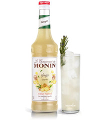 Oplev den intense smag af Monin Ginger Concentrate til dine kreative drikkeopskrifter.