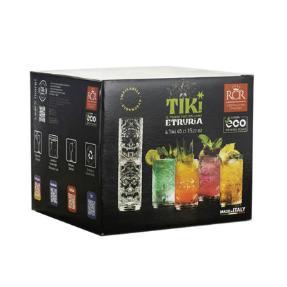 RCR Tiki Glass Etruria 45 cl 4pcs.