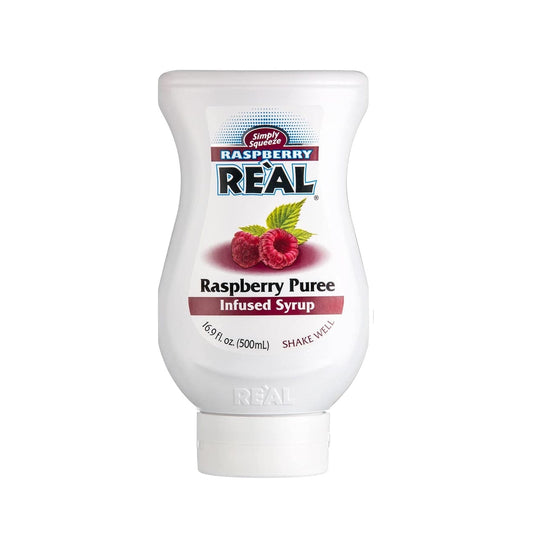 Real Hindbærsirup – intens og naturlig hindbærsmag, perfekt til at fremhæve den friske frugtsmag i dine drinks og cocktails