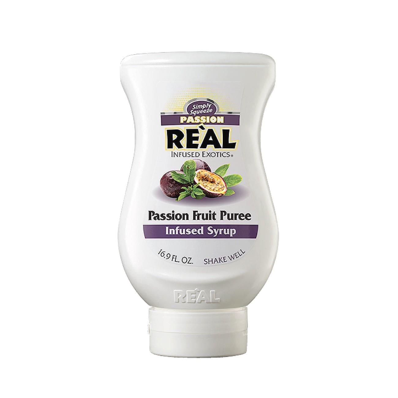 Real Passion Fruit Puree – en frisk og naturlig passionfrugtpuré, ideel til at skabe autentiske tropiske cocktails og smoothies.