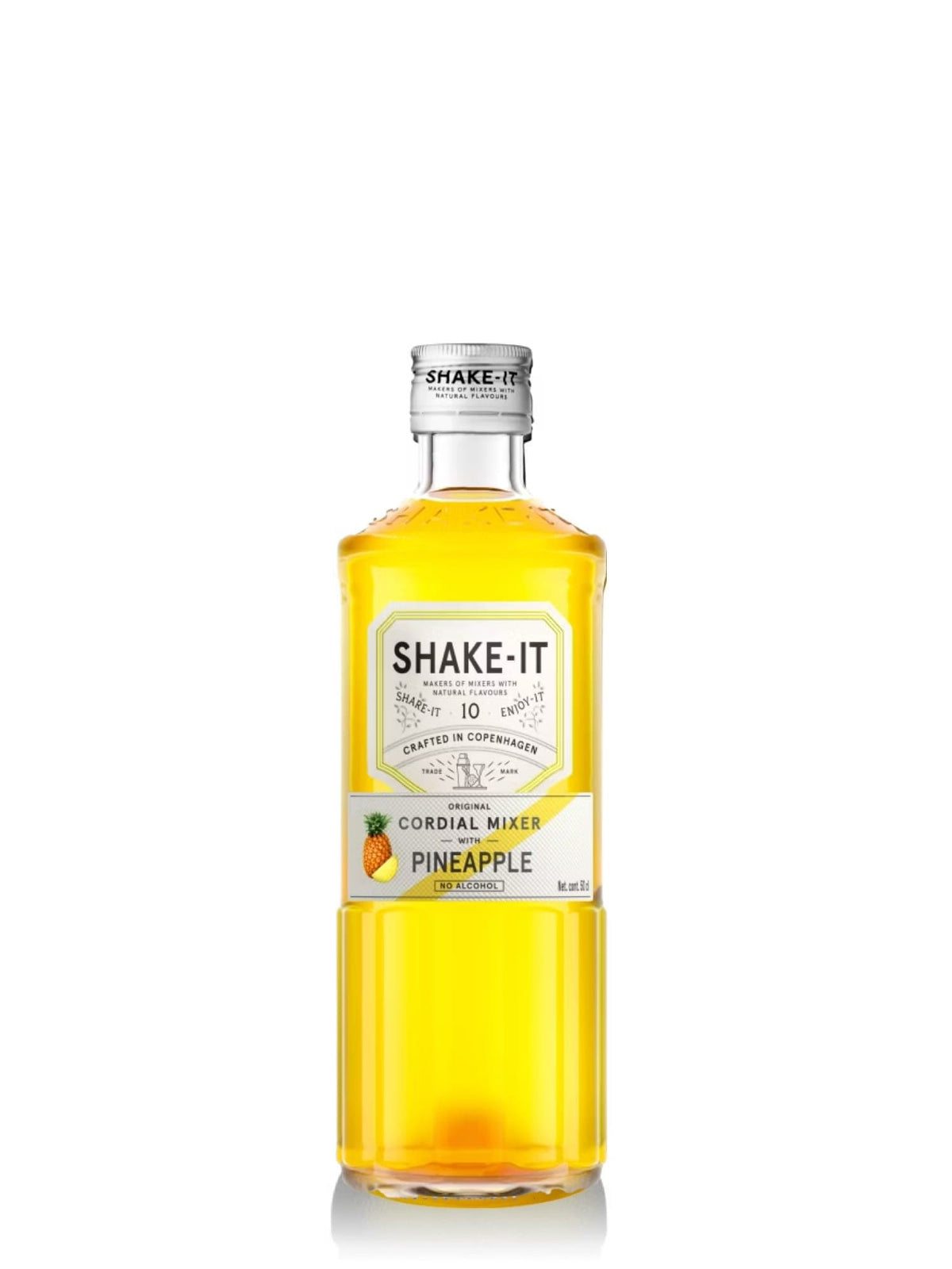 Shake-It Pineapple sirup i en flaske, perfekt til at tilføje en frisk og tropisk ananassmag til dine drikke