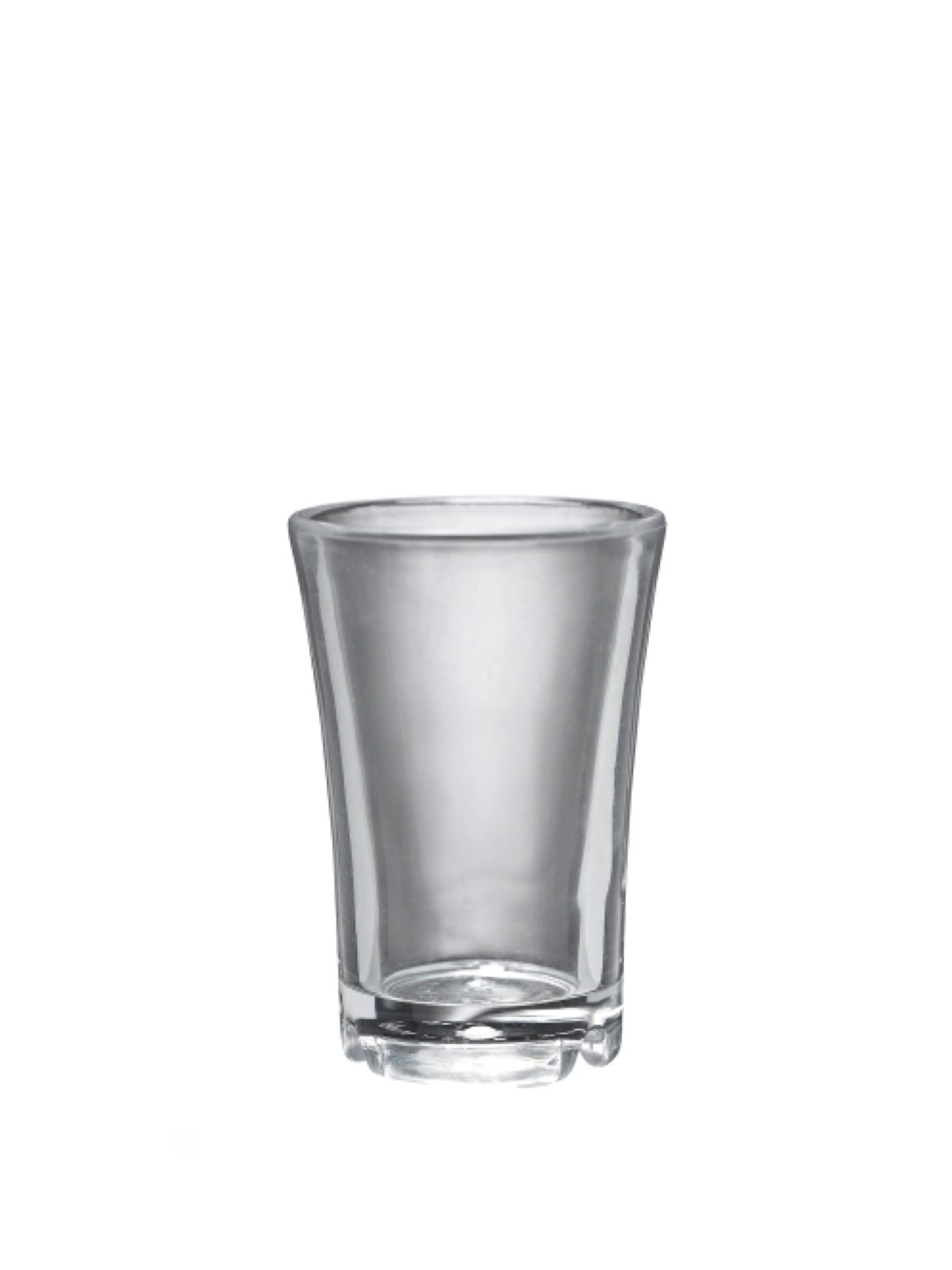 Shotglas på 3 cl i klart polycarbonat, perfekt til servering af shots