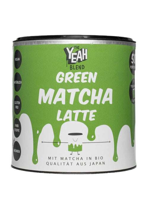 The Yeah Blend Green Matcha Latte – lækker matcha latte-blanding med en cremet og fyldig smag.