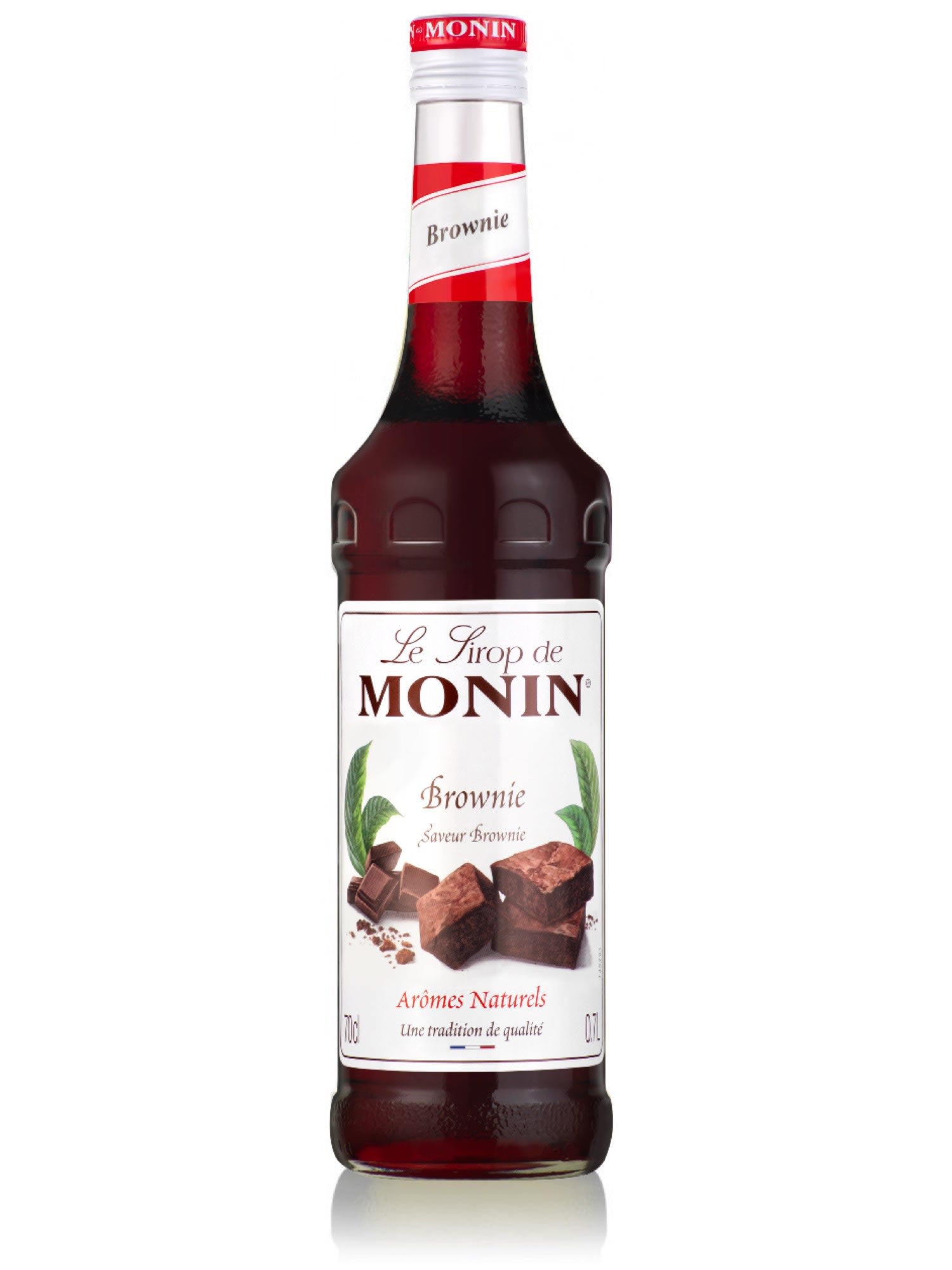 Forkæl dine smagsløg med den lækre smag af Monin Brownie Sirup.