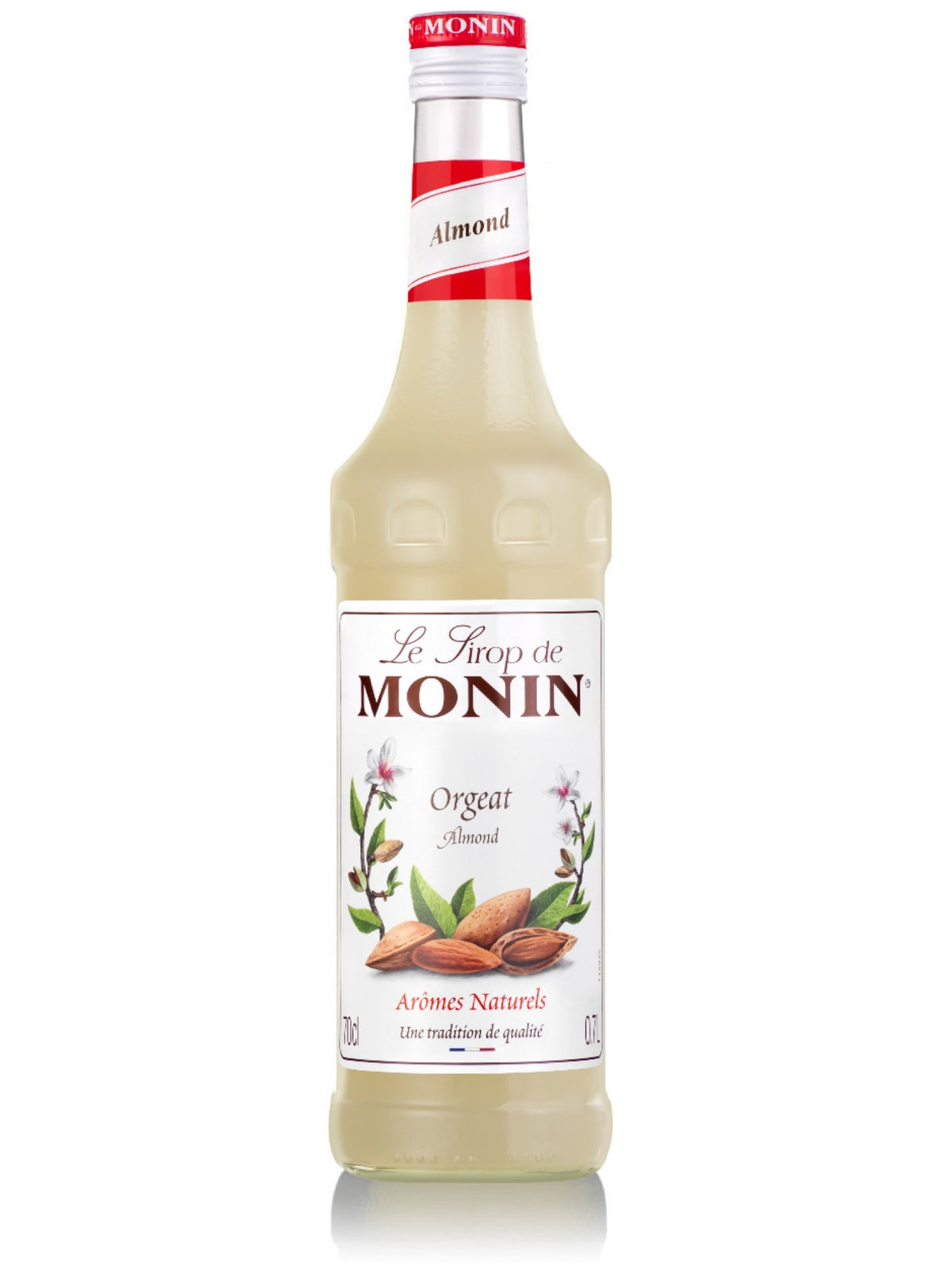 Monin Mandel Sirup - tilføj en skøn nøddeagtig smag til dine drikkevarer med denne lækre mandel sirup, perfekt til kaffe, cocktails og bagværk