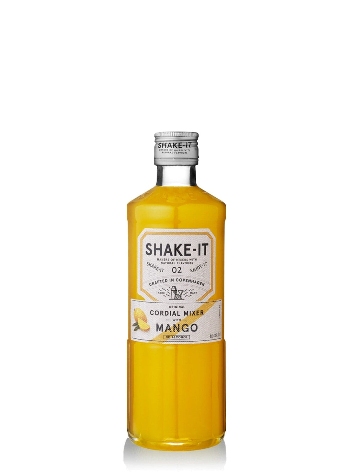 Her er fem alternativer til alt-tekstbeskrivelser på dansk, tysk og engelsk:  Dansk:  Shake it Mango - en lækker sirup til at tilføje en forfriskende mangosmag til dine cocktails.